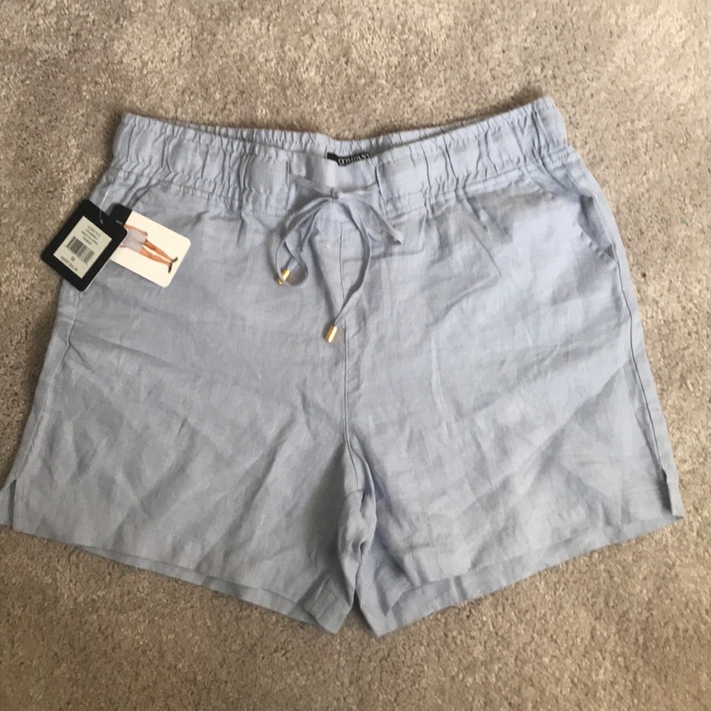 Chambray Linen Shorts